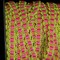 The Ribbon People Pink and Green Solid Wired Craft Ribbon 0.25" x 44 Yards